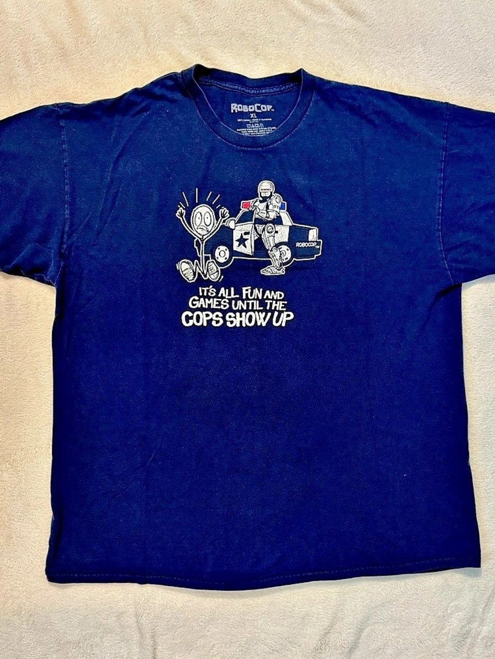 Reebok Graphic Tee Blue Size XL